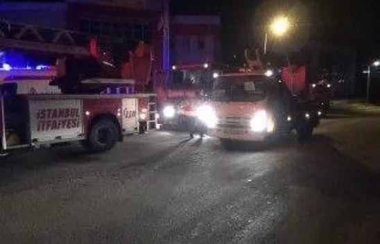 Fabrika yangınına anında müdahale