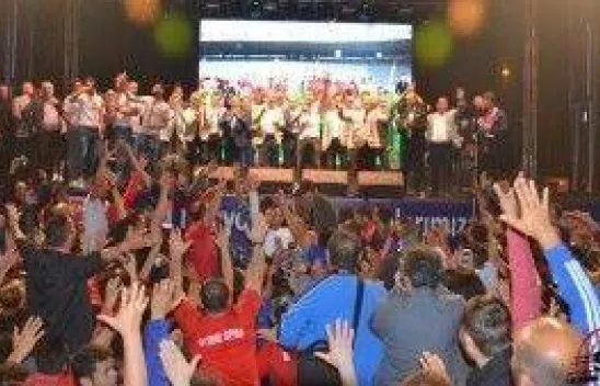 Silivrispor şampiyonluk kutlaması