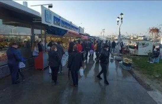 Silivri'de Sosyal mesafe unutuldu