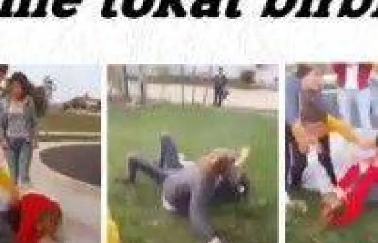 Kızlar kavga etti, erkekler kameraya çekti!