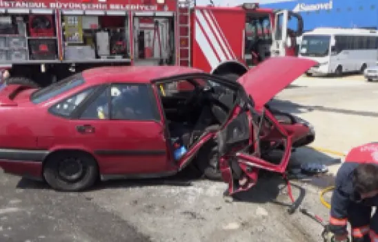 İtfaiye ekipleri yaralı kadını kurtardı