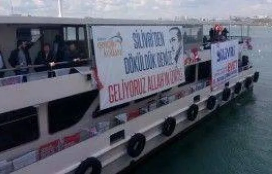 Silivri'den denize döküldüler