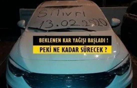 Beklenen Kar Yağışı Başladı ! Peki Ne Kadar Sürecek ?