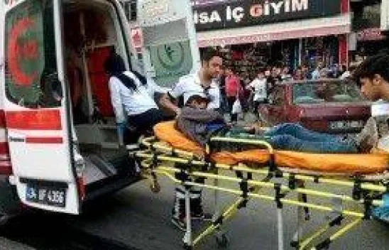 Çarşı Merkezinde Kaza 1 Yaralı