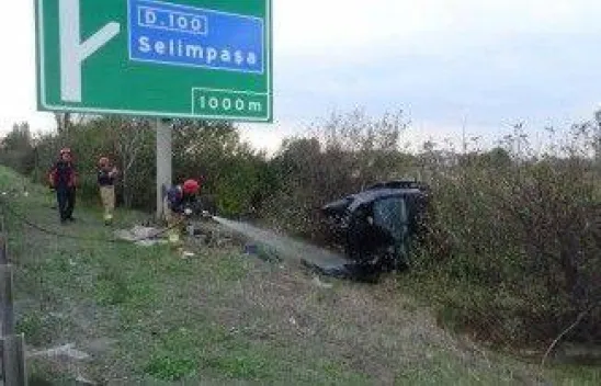 Otobanda kaza: 1 ağır yaralı