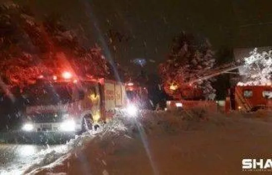 Kavaklı'da iki katlı villada yangın