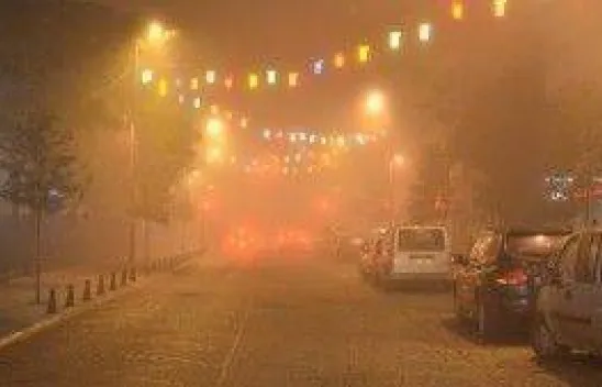 Yoğun sis görüş mesafesini 10 metreye düşürdü