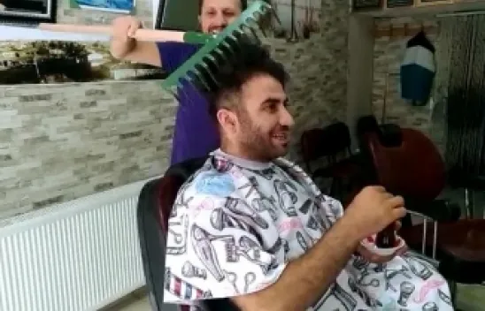 Bahçe traşlaması değil,saç kesimi