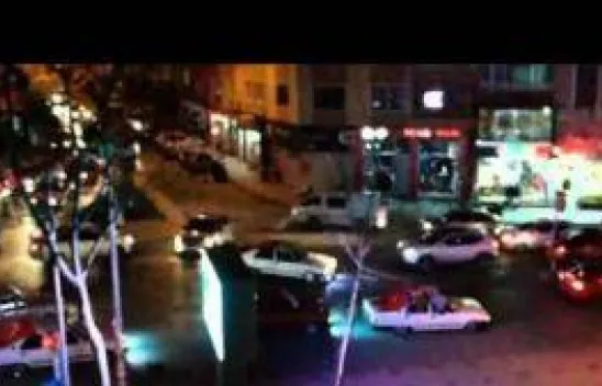 Yol kesip drift yaptılar