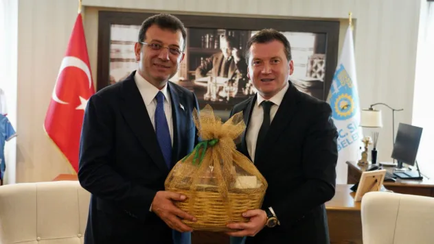 İmamoğlu'ndan Balcıoğlu'na Tebrik Ziyareti