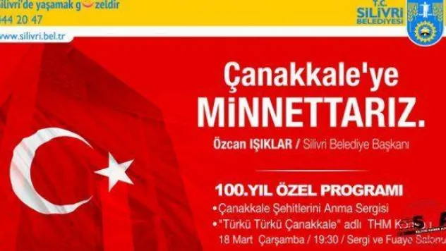 100. Yılında Çanakkale İçin Özel Program