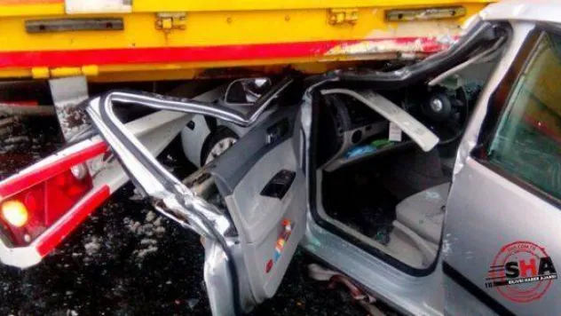 Büyükçavuşlu'da kaza 3 yaralı