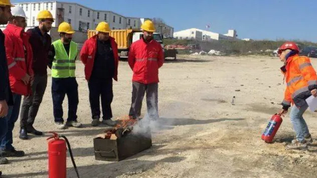 Yangın tatbikatı başarıyla yapıldı
