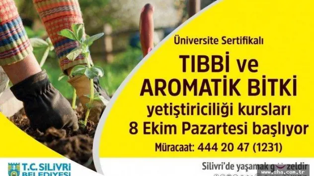 5. Tıbbi ve Aromatik Bitki Yetiştiriciliği Kursu Başlıyor