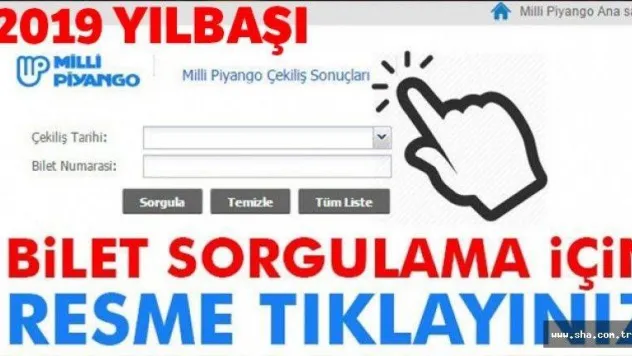 2019 (MPİ) Milli Piyango Yılbaşı Çekiliş Sonuçları TAM LİSTE Bilet Sorgulama| 2019 MPİ Çekiliş Sonuçları