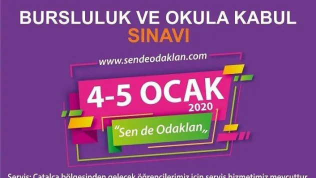Odak Okulları 'Bursluluk Sınavı' için başvurular başladı
