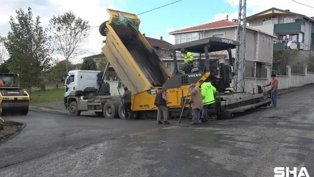 Büyükçavuşlu Sokakları Asfaltla Buluştu
