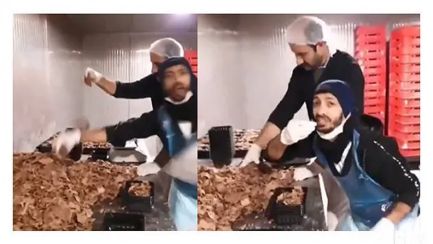 Paket döner tesisindeki skandal görüntüler Kırklareli'nden