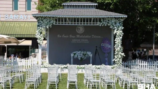 Kartal Belediyesi Nikah Salonu yenilen yüzü ile evlenecek çiftleri ağırlayacak