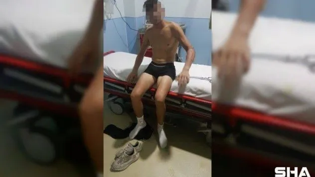 Arnavutköy'de konteynerde oturan çocuklar çakmak gazı patlayınca böyle kaçıştı