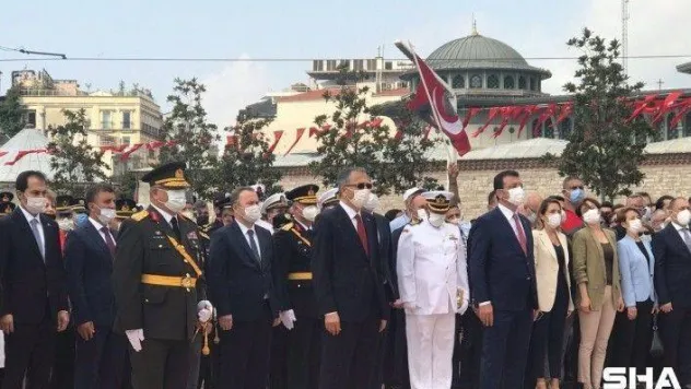 Taksim Meydanı'nda 30 Ağustos Zafer Bayramı töreni düzenlendi