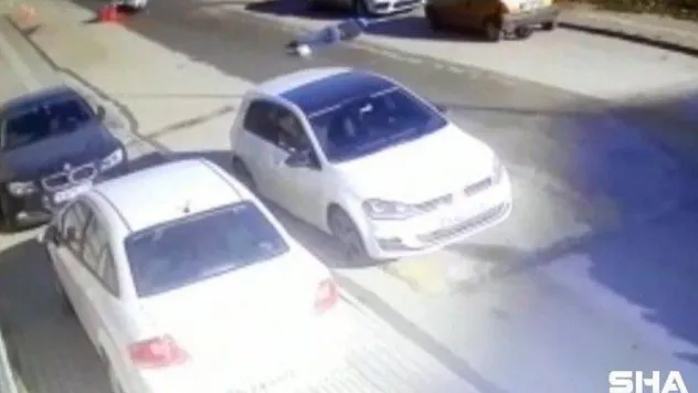 Bursa'da görünmez kaza güvenlik kamerasında