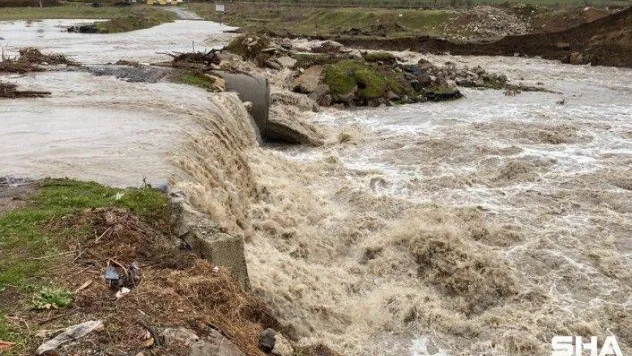 Çorlu Deresi taştı