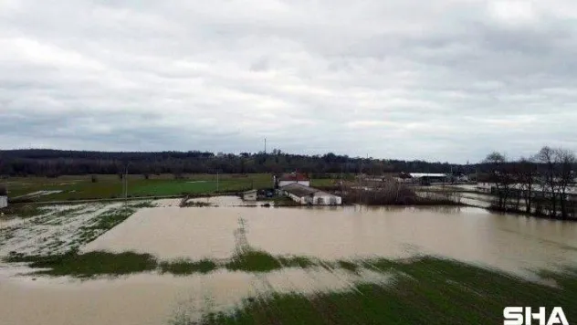 Sakarya'da tarım arazileri sular altında kaldı
