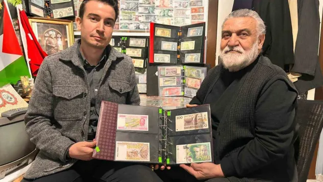 40 yıllık para koleksiyonu Gazze için açık artırmaya çıkıyor