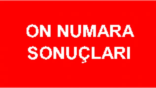 6 Ağustos On Numara sonuçları