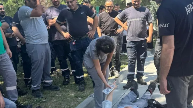 AFAD'dan uygulamalı yangın ve tahliye tatbikatı