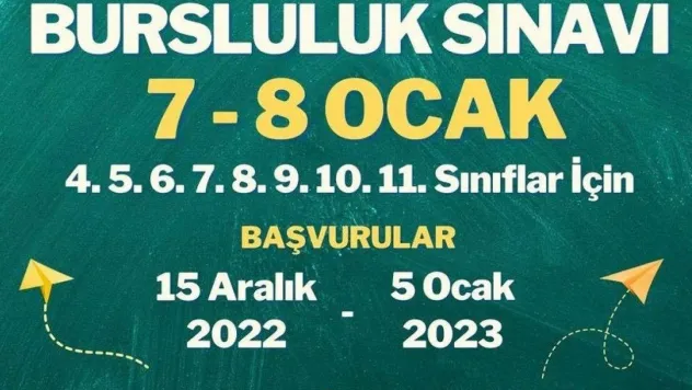 Altınküre Okulları'nda bursluluk sınavı