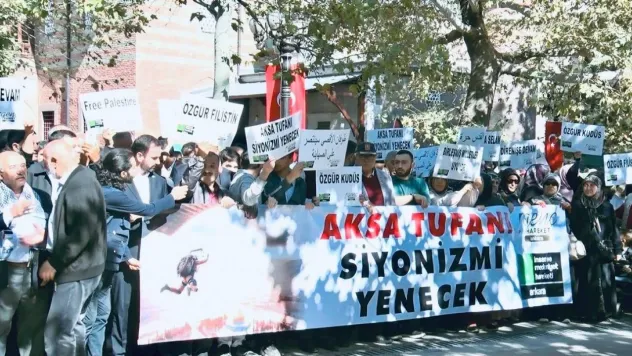 Ankara'da Filistin'de ölenler için gıyabı cenaze namazı kılındı