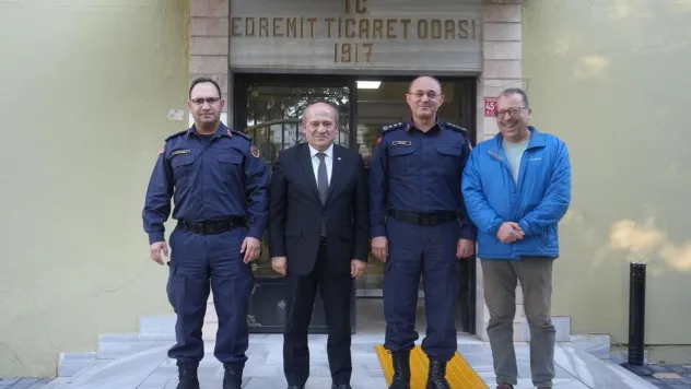 Balıkesir İl Jandarma Komutanı Murat Özer'den Edremit Ticaret Odasına ziyaret