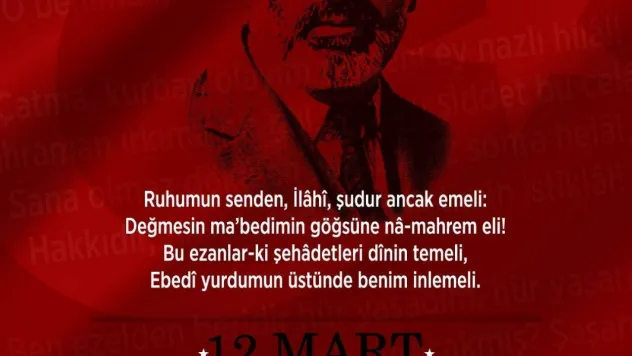 Başkan Erbaş'tan 'İstiklal Marşı'nın Kabulü ve Mehmet Akif Ersoy'u Anma Günü' mesajı