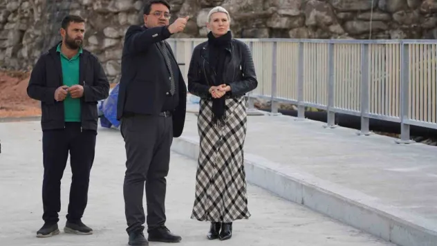 Başkan Subaşı Hamsu Köprüsündeki çalışmaları yerinde inceledi