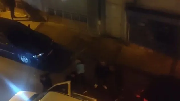 Bursa'da alacak-verecek meselesi yüzünden çıkan meydan muharebesi kameralarda