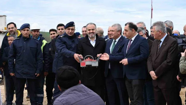 Bursa'da organize sanayi bölgesine yapılacak jandarma ve itfaiye binalarının temeli atıldı