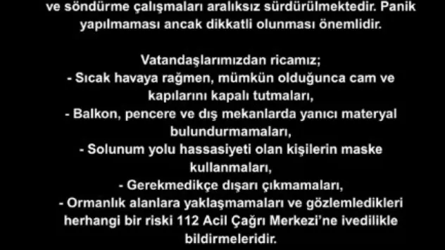 Bursalılara Büyükşehirden kül yağmuru uyarısı
