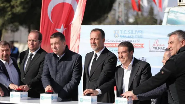 Büyükçavuşlu'ya Açılış Yağmuru