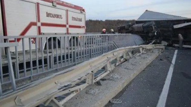 Büyükçavuşlu'da tır dehşeti