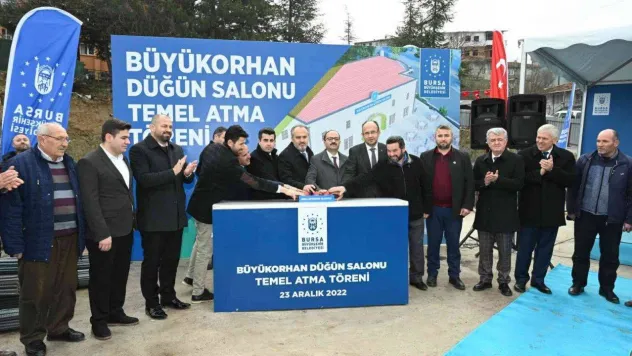 Büyükorhan Atıksu Arıtma Tesisi ve düğün salonu temeli atıldı