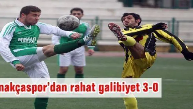 Çanakçaspor'dan rahat galibiyet 3-0