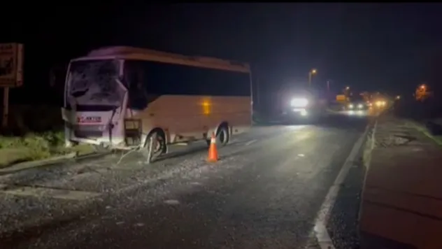 Çerkezköy'de iki servis aracı çarpıştı: 8 işçi yaralandı