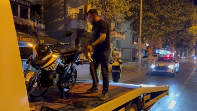 Çorlu'da abart egzozla gezen motosikletli alkollü çıktı