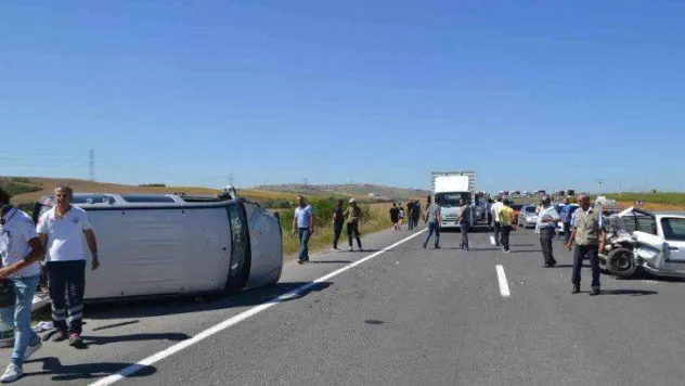 Çorlu'da feci kaza: 5 yaralı