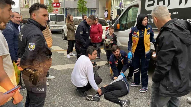Çorlu'da korkutan kaza: O anlar kameraya yansıdı