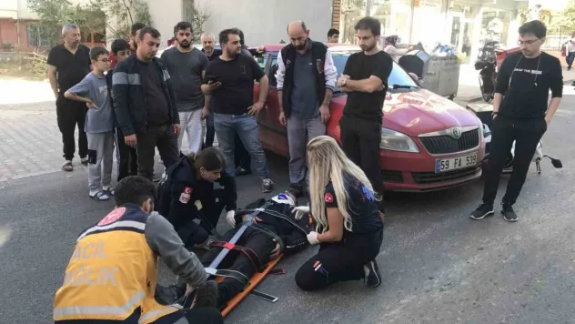 Çorlu'da trafik kazası: 1 yaralı
