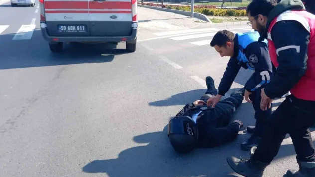 Çorlu'da trafik kazası: 1 yaralı