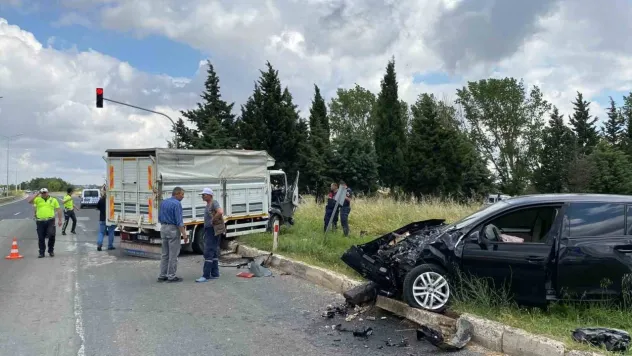 Çorlu'da trafik kazası: 4 yaralı